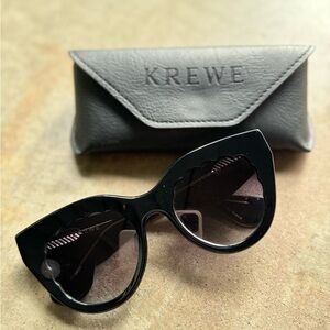 Krewe Charlotte Sunglasses, Black
